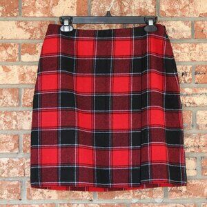 TALBOTS Petites Plaid Skirt